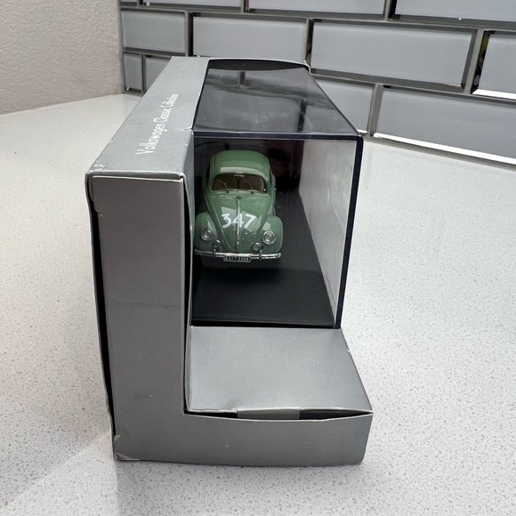 Volkswagen Model Car VW Beetle Bug Scale 1/43 Mille Miglia #347 1954 Green - Picture 4 of 14